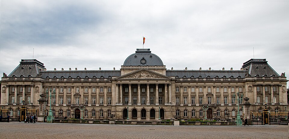 The Royal Palace of Brussels, the official palace of the King and Queen of the Belgians