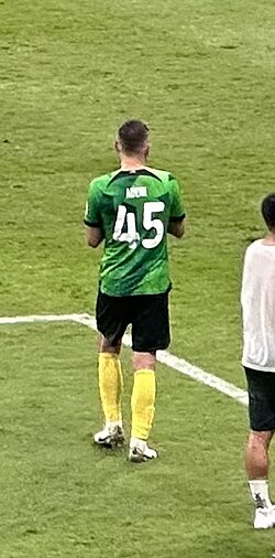 Arijan Ademi playing for Beijing Guoan in July 2023