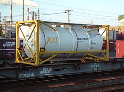 ISO tank container for hydrogen peroxide transportation