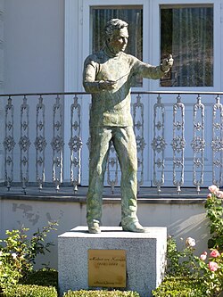 Herbert von Karajan statue in Salzburg