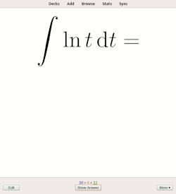 A flashcards program (Anki)