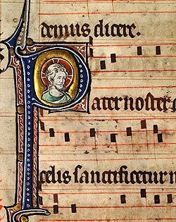 Musical notation from a Catholic Missal, c. 1310–1320