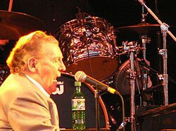 Lewis performing at the Rhythm Festival in Bedford, England, in 2006