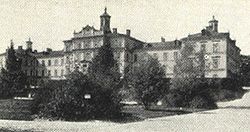 The old main building of the Uppsala University Hospital, photograph from c. 1920