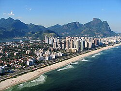 Barra da Tijuca with Pedra da Gávea in background