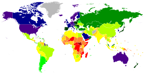GDP (PPP) per capita in 2026 >$70,000 $60,000–70,000 $50,000 – $60,000 $40,000 – $50,000 $30,000 – $40,000 $20,000 – $30,000 $10,000 – $20,000 $5,000 – $10,000 $2,500 – $5,000 $1,000 – $2,500 <$1,000 No data