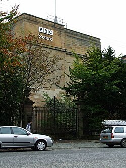 BBC Scotland's former headquarters on Queen Margaret Drive, Glasgow