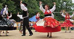 Portuguese folk dancing in Kockelscheuer.