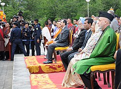 Leaders of Afghanistan, Bhutan, Bangladesh, India, Pakistan, Sri Lanka, Maldives and Nepal at the 16th SAARC Summit in Thimphu, 2010