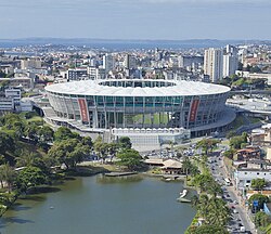 Itaipava Arena Fonte Nova, view from lake