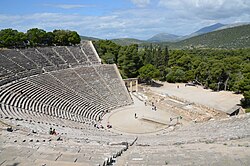 The ancient Theatre of Epidaurus, 4th century BC
