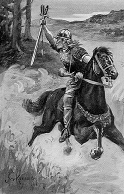 When king Æthelred and Alfred learnt that Vikings were in Wessex, they sent messengers to mobilize men in every village