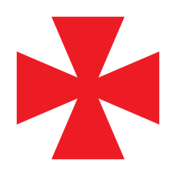 Saint George's cross as used in Sweden and Finland