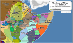 The Horn of Africa before the Scramble for Africa (c. 1880)