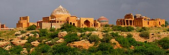 Makli Necropolis, a UNESCO World Heritage Site rose to prominence as a major funerary site during the Samma dynasty.[60]
