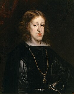 Charles II of Spain, a member of the famously inbred House of Habsburg with a pronounced lower "Habsburg jaw".