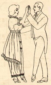 Ballroom tango illustration, 1914.