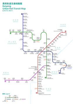 Guiyang Metro Map.
