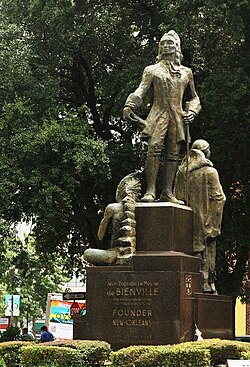 Monument to Bienville in New Orleans