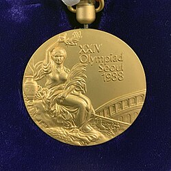 Gold medal of the 1988 Summer Olympics in Seoul