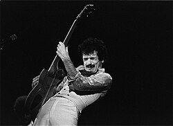 Carlos Santana performing in 1976 at the Cow Palace in San Francisco