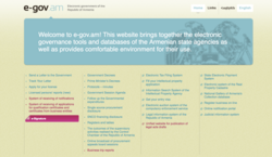 E-government encompasses more than twenty tools and databases providing public services.