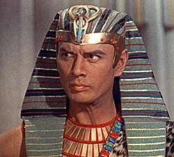 Yul Brynner in The Ten Commandments, 1956