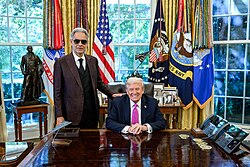Bocelli with President Donald Trump in the Oval Office, October 2025