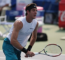 Juan Martín del Potro, the most recognized Argentine tennis player.