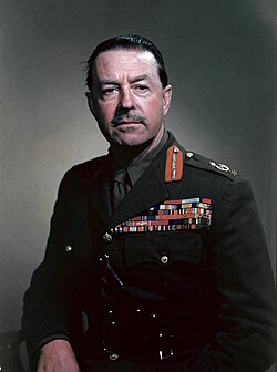 General Sir Harold Alexander was promoted to field marshal in the British Army when he was made Supreme Allied Commander Mediterranean during World War II