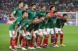 The Mexico starting XI for their second group match
