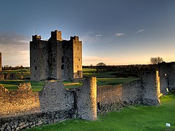 Remains of the 12th-century Trim Castle in County Meath, the largest Norman castle in Ireland