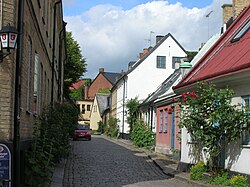 Hjortgatan, a street in the Kulturkvadraten neighborhood of Lund