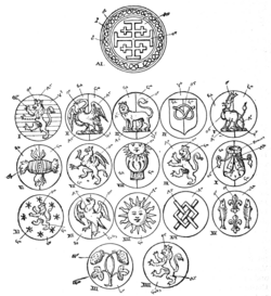 Badges of Earls of Stafford, 1720