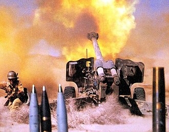 152 mm howitzer D-20 during the Iran–Iraq War