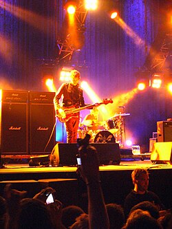 Oasis performing in Hong Kong in April 2009 during the Dig Out Your Soul Tour