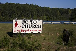 Billboard near the center of Alabama