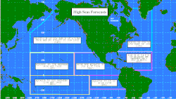 The National Weather Service areas of marine weather forecasting responsibility