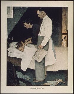 Freedom from Fear from painter Norman Rockwell, c. 1943