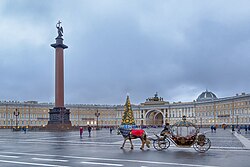 Palace Square during Christmas
