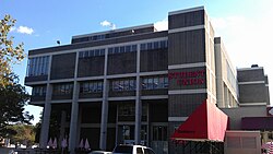 Queens College's Student Union building