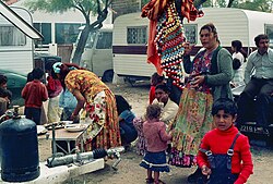 Christian Romanies during the pilgrimage to Saintes-Maries-de-la-Mer in France, 1980s