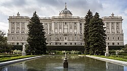 The Royal Palace of Madrid, built in the 18th century