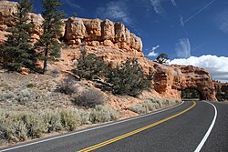 Utah State Route 12 through Red Canyon in Dixie National Forest