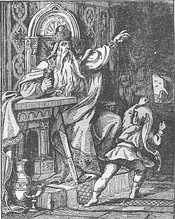 Frederick sends out the boy to see whether the ravens still fly.
