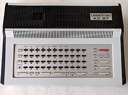 A Robotron KC 87 home computer made in East Germany between 1987 and 1989