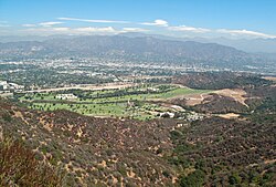 Forest Lawn Memorial Park and the Verdugo Mountains