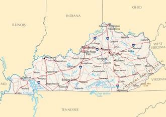 Map of Kentucky