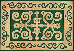Istang, a type of woven Chechen carpet