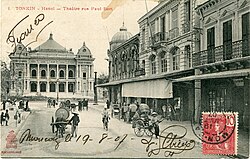 The Hanoi Opera House, taken in the 20th century, from rue Paul Bert.